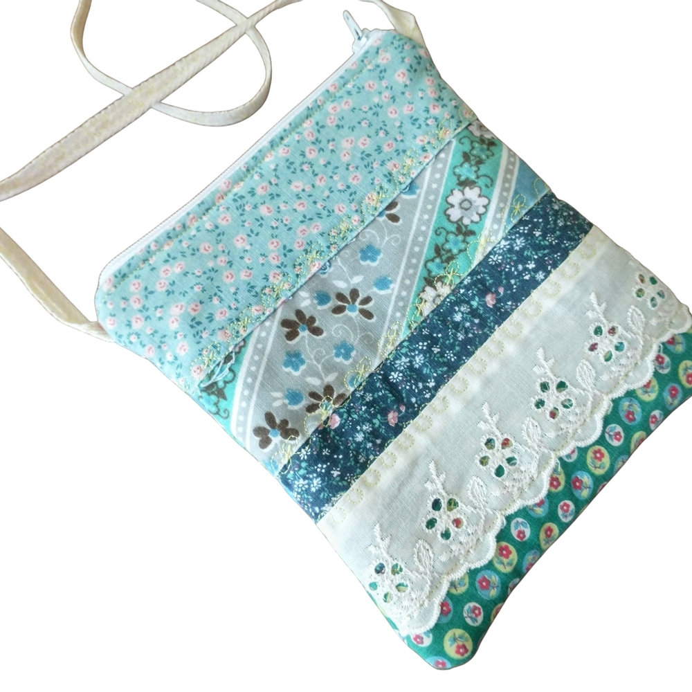 Floral Patchwork Crossbody Bag